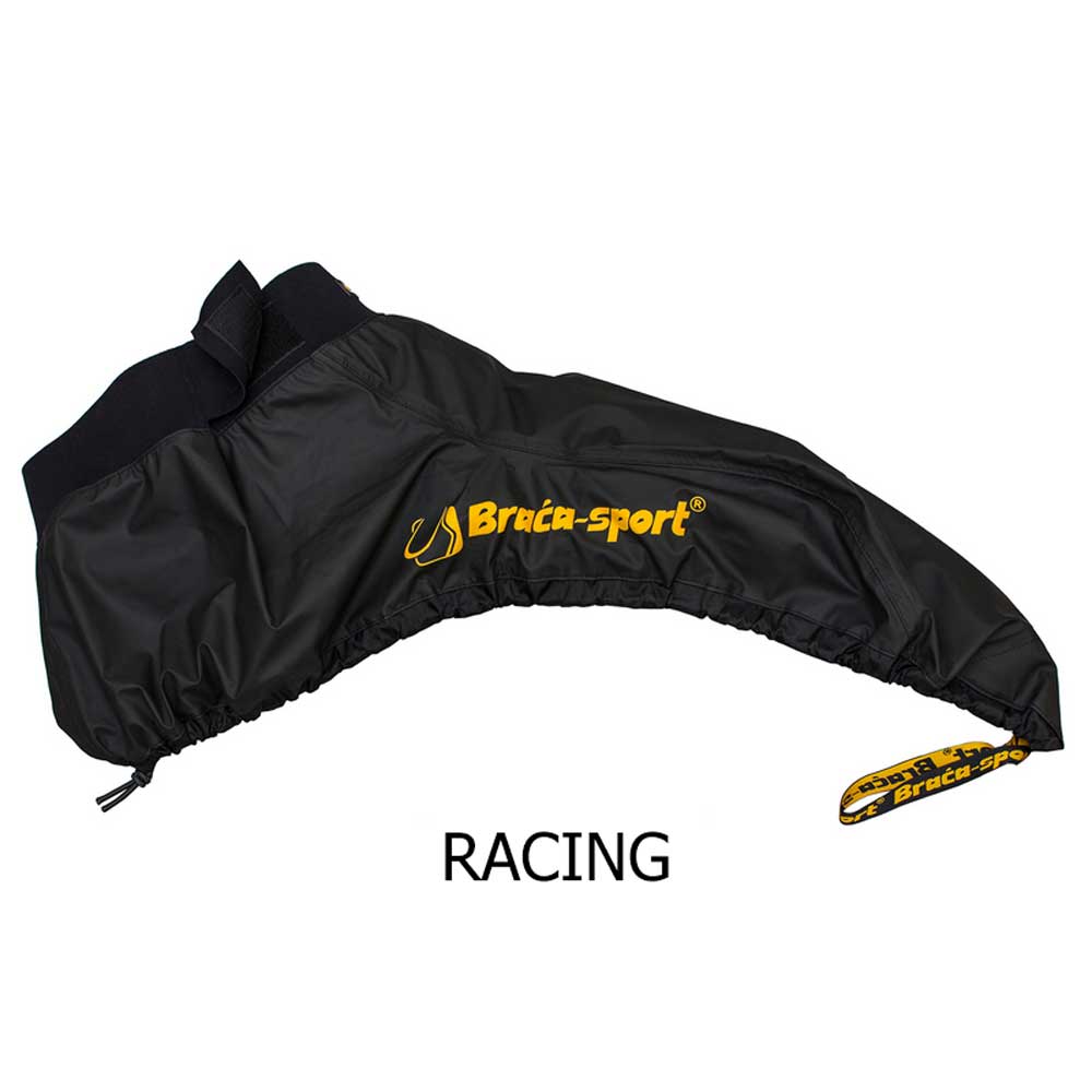 Cold weather racing spray skirt, designed for K1 racing cockpits