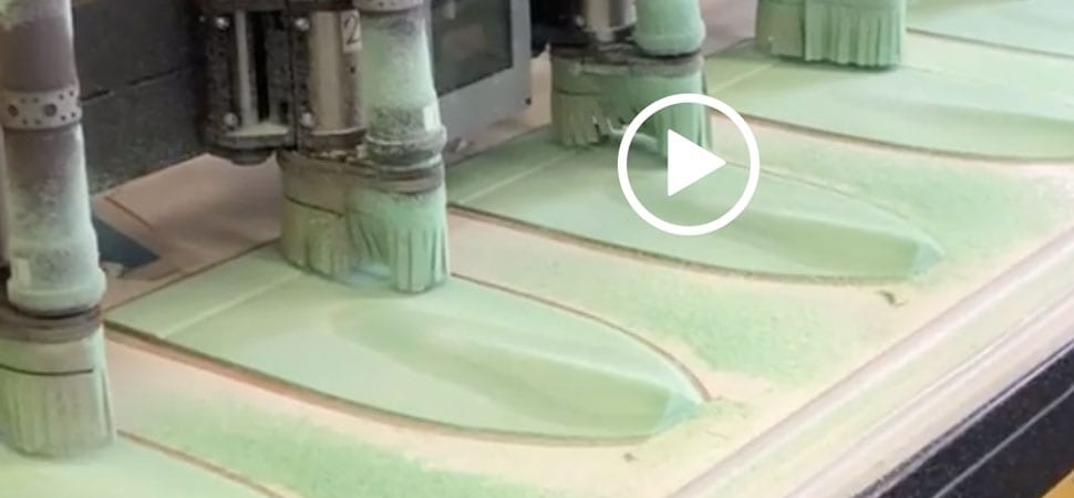 Factory foam core CNC machining shapes