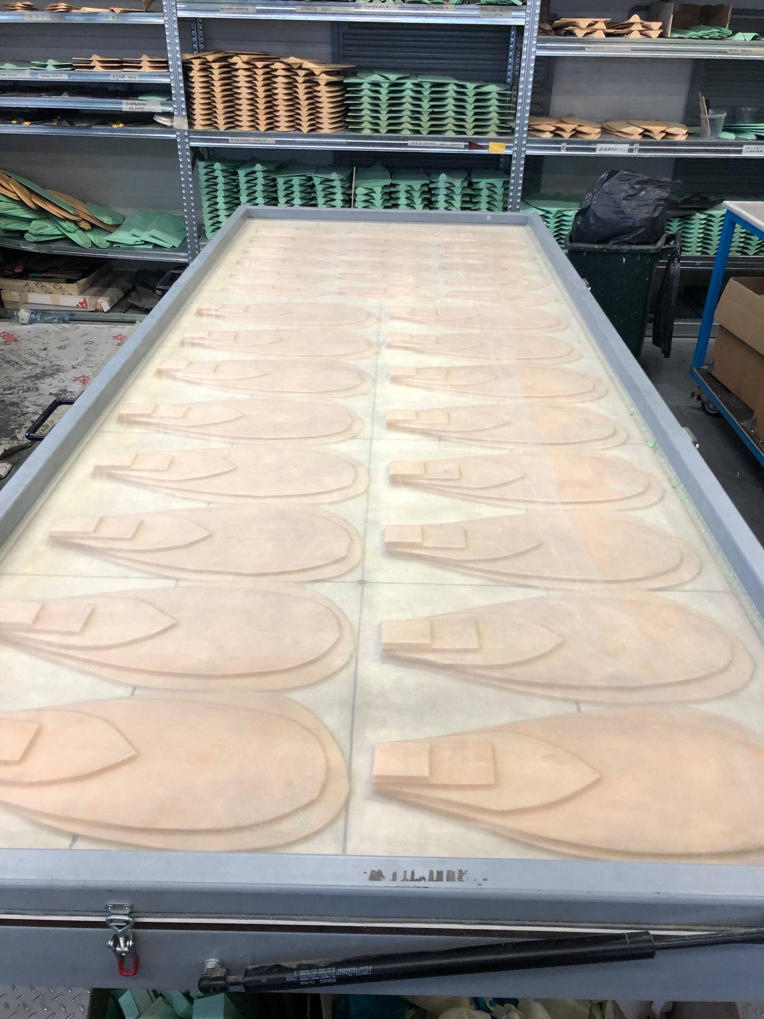 foam cores under vacuum pressure