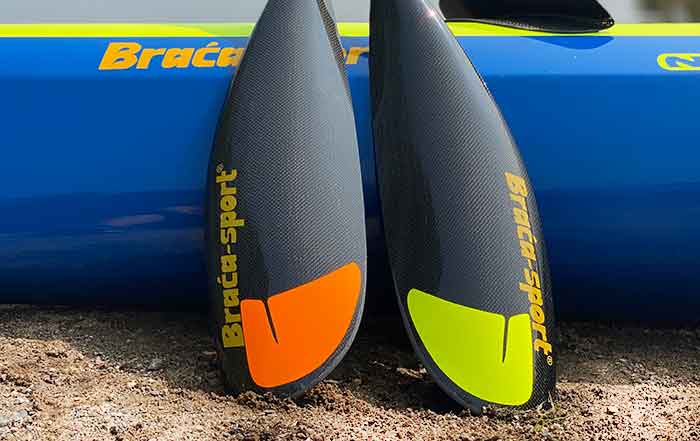 Hi visibility decals for kayak paddles