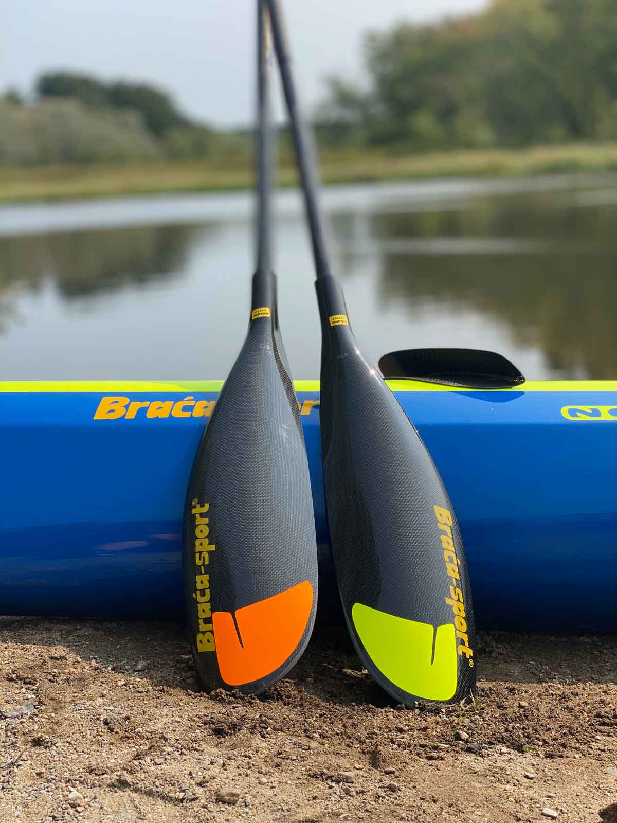Hi visibility decals for kayak paddles