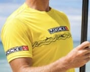 Mocke surfski paddling shirt - short sleeve yellow