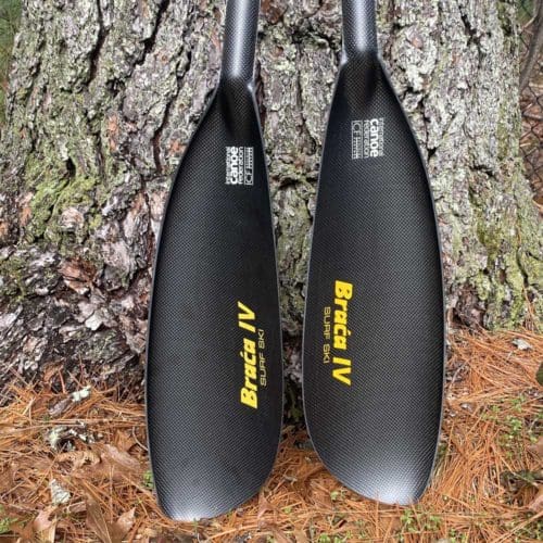 Matte black braca surfski paddle, bargain page for discounts