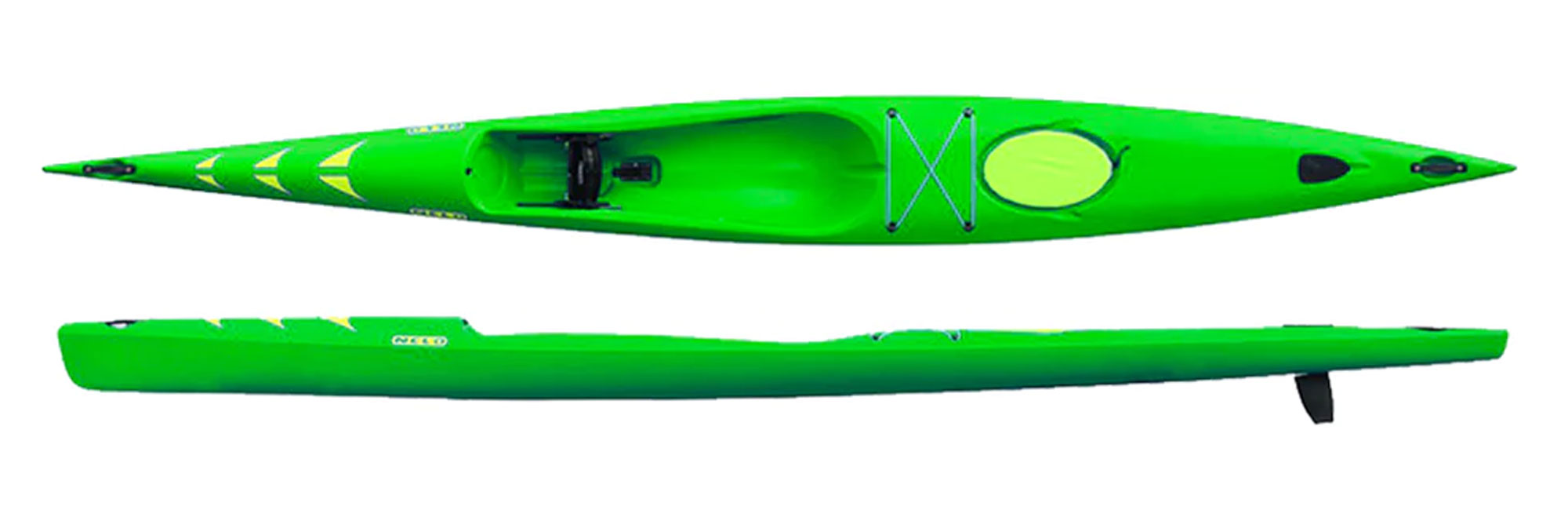 Nelo 510 in stock in Massachusetts, green poly ski super stable