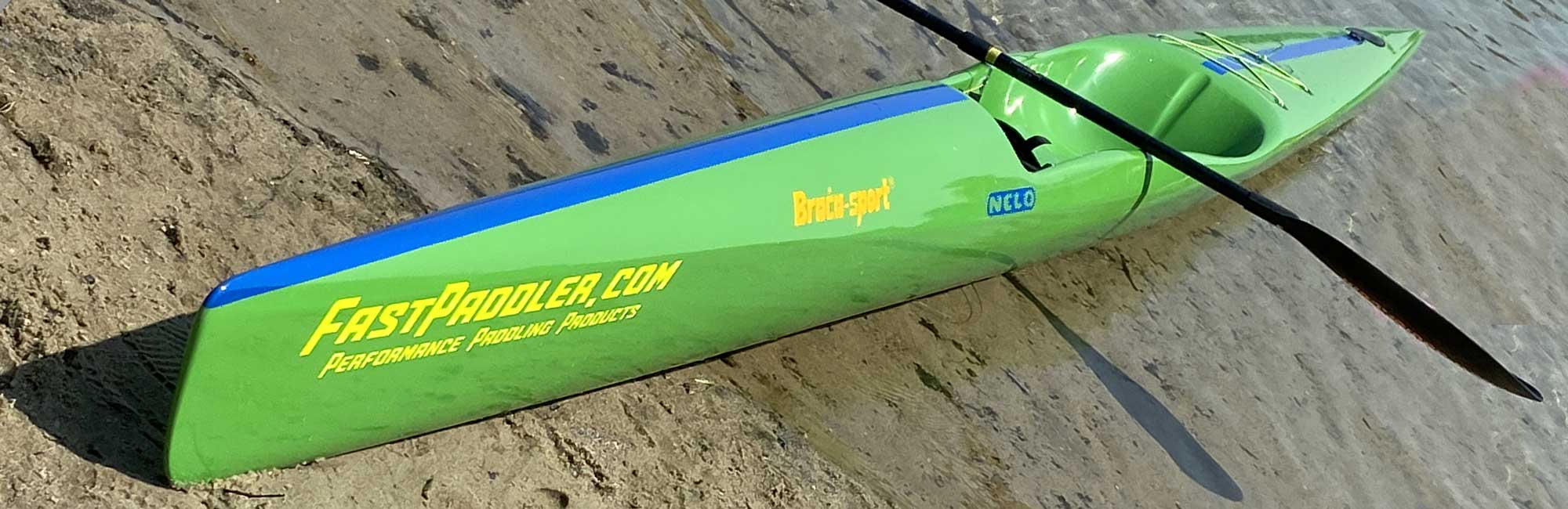 Nelo 560 surf ski for sale! Excelllent condition, green and blue